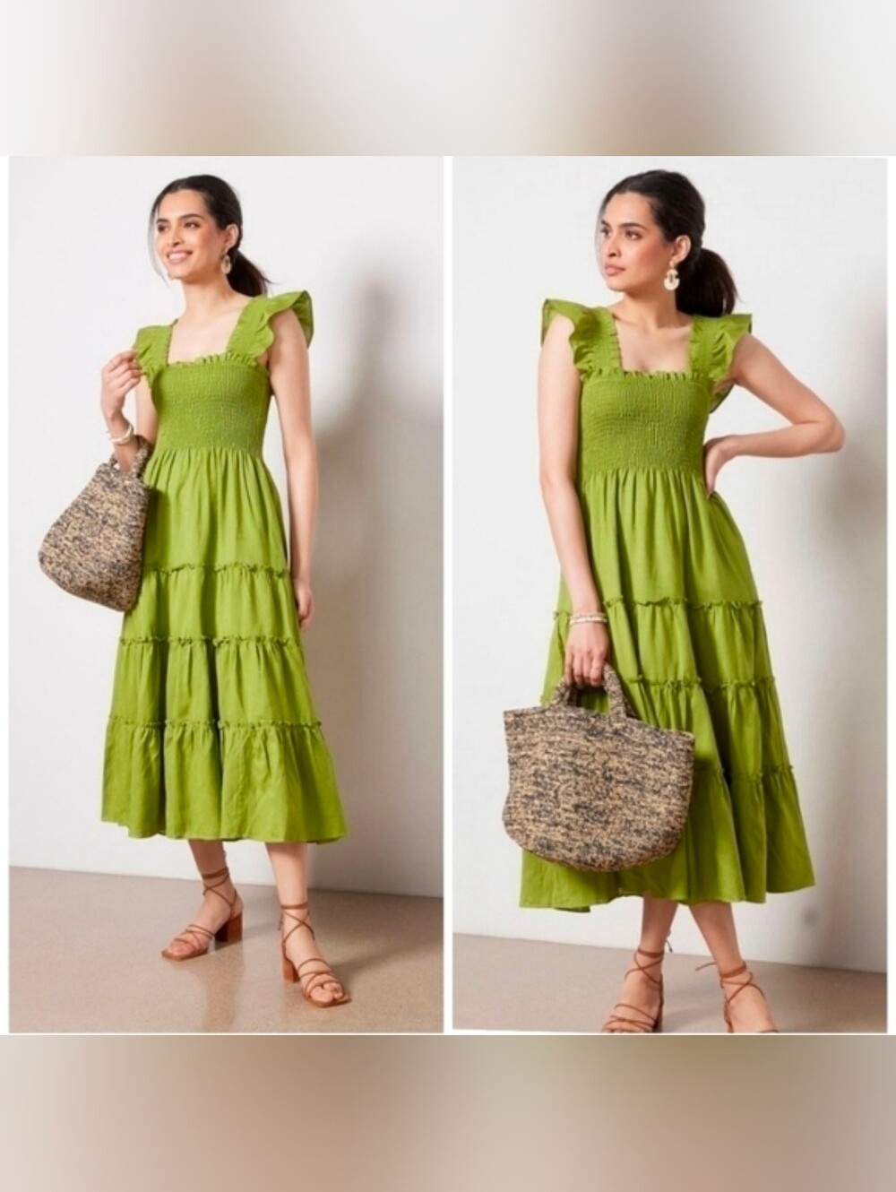 OPT Calypso Green Midi Dress